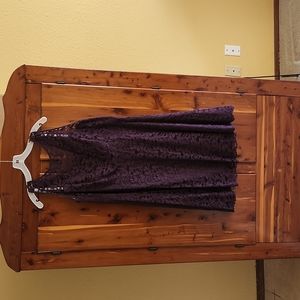 Plum Lace Dress from David's Bridal